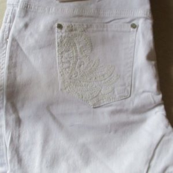 Rhythm & Blues Pants - Rhythm & Blues White Jean Shorts Size 14